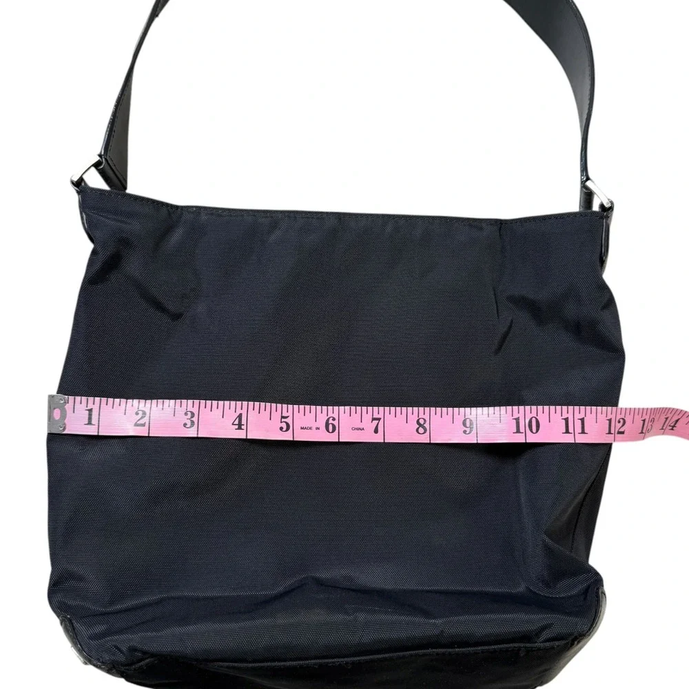 TUMI Black‎ Ballistic Nylon Leather Trim Shoulder Bag Hobo Tote Weekender Bucket